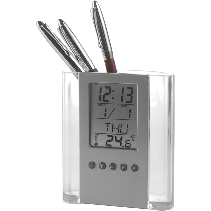 The Carter - Pen holder with clock