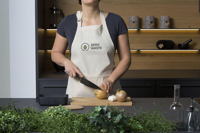 Recycled cotton apron (160gsm/4.71oz)  262884_311 (Natural)