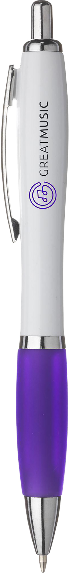 Picture of White pen with coloured grip