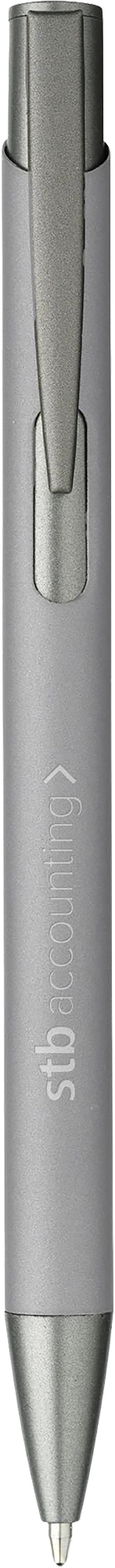 Picture of Ebony soft touch recycled aluminium ballpen