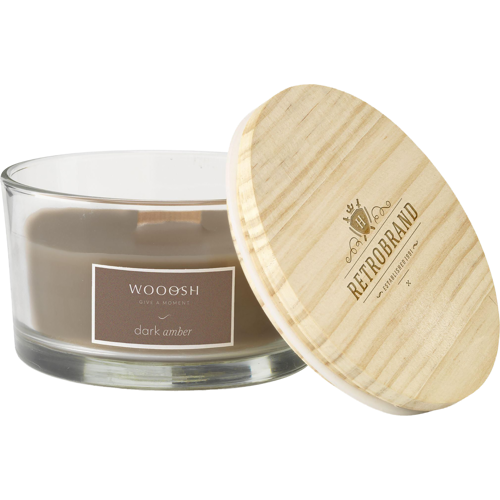 Wooosh Flame scented candle (dark amber)