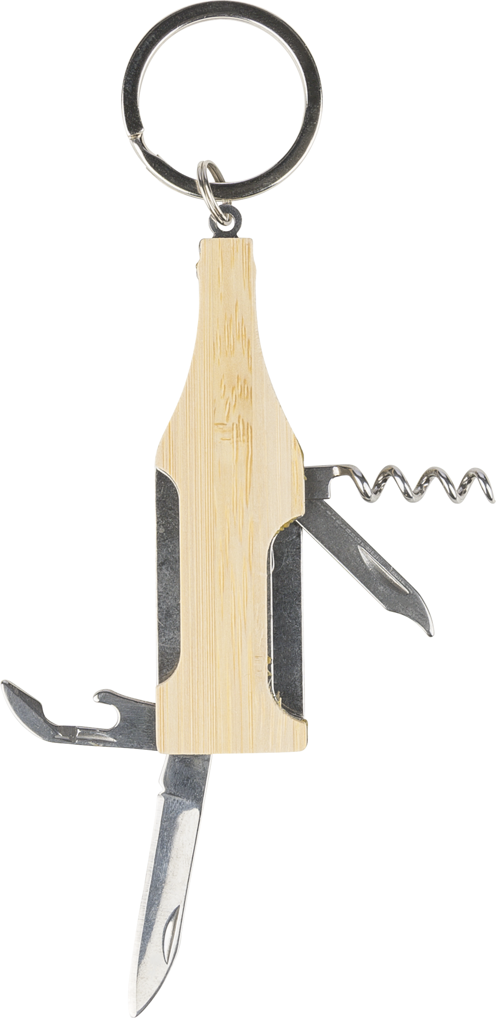 Picture of Bamboo multi tool keychain