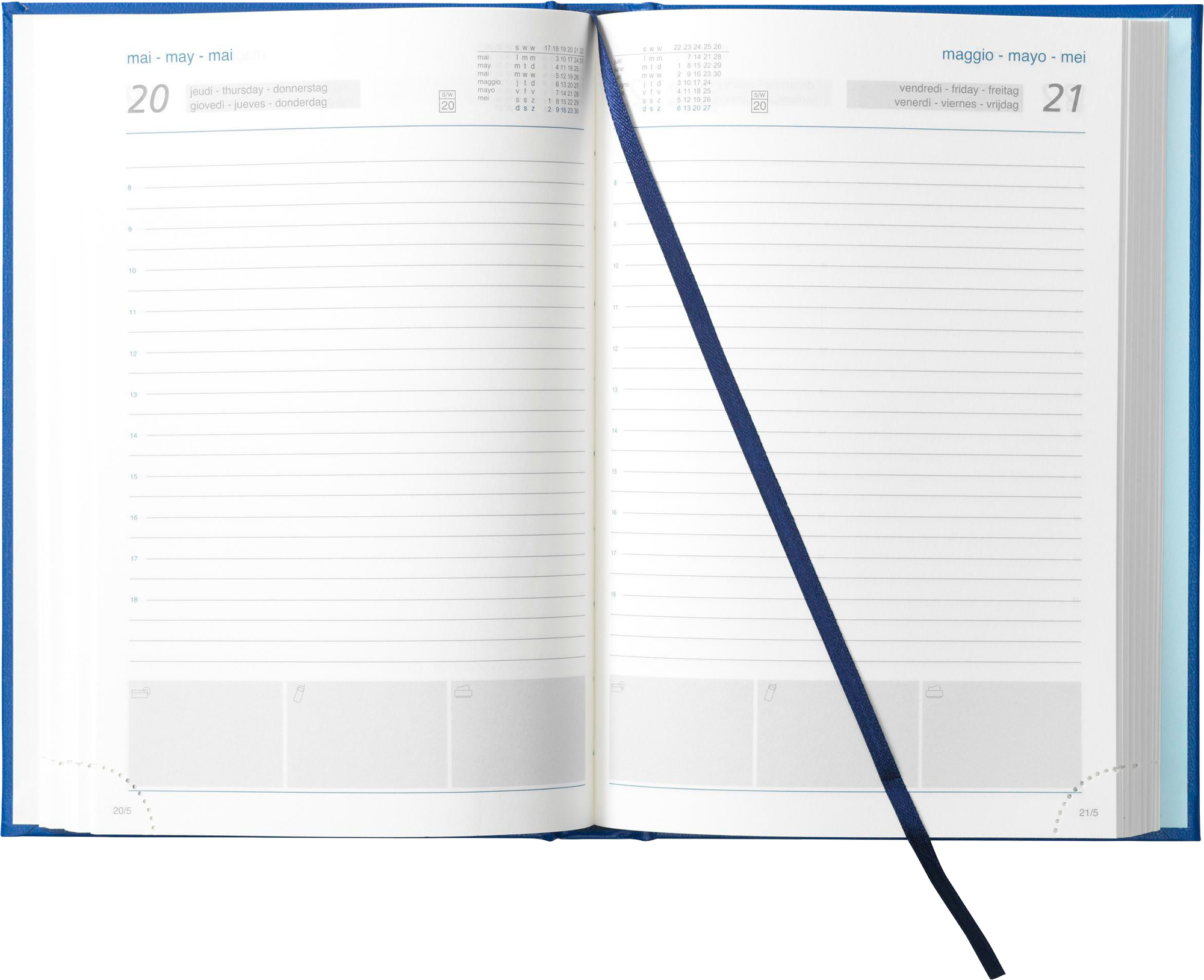 Picture of Eurotop diary in 6 languages (approx A5)