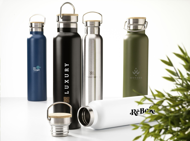 Double walled recycled stainless steel bottle (750ml) 262357_032 (Silver)