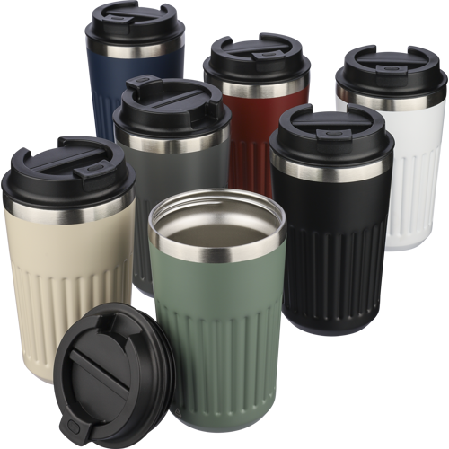 Recycled steel travel mug (400ml)