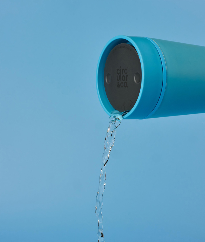 Circular&Co recycled bubblegum double walled walled cup (340ml) 1494629_005 (Blue)
