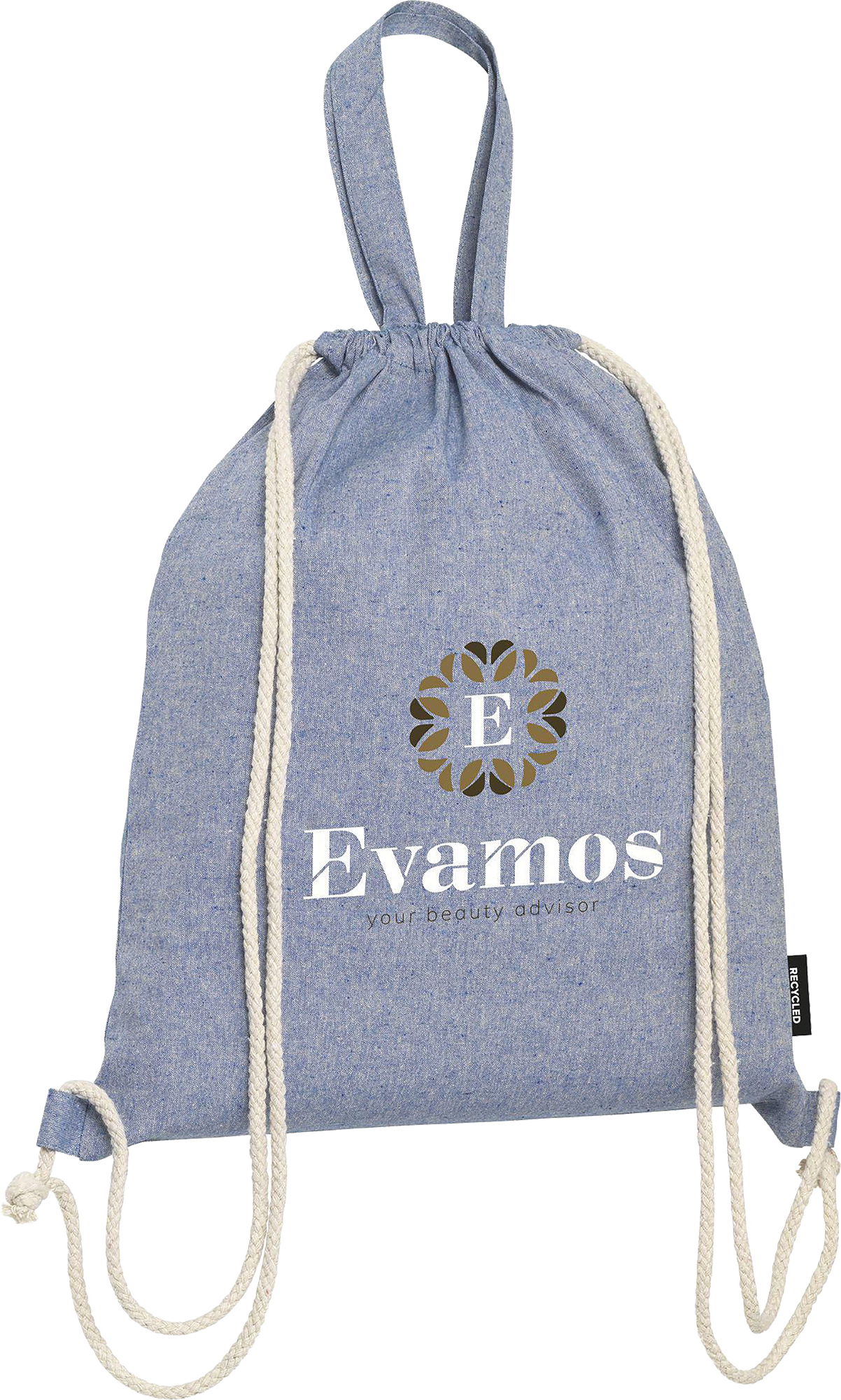 Picture of Recycled cotton drawstring bag (180gsm/5.3oz)