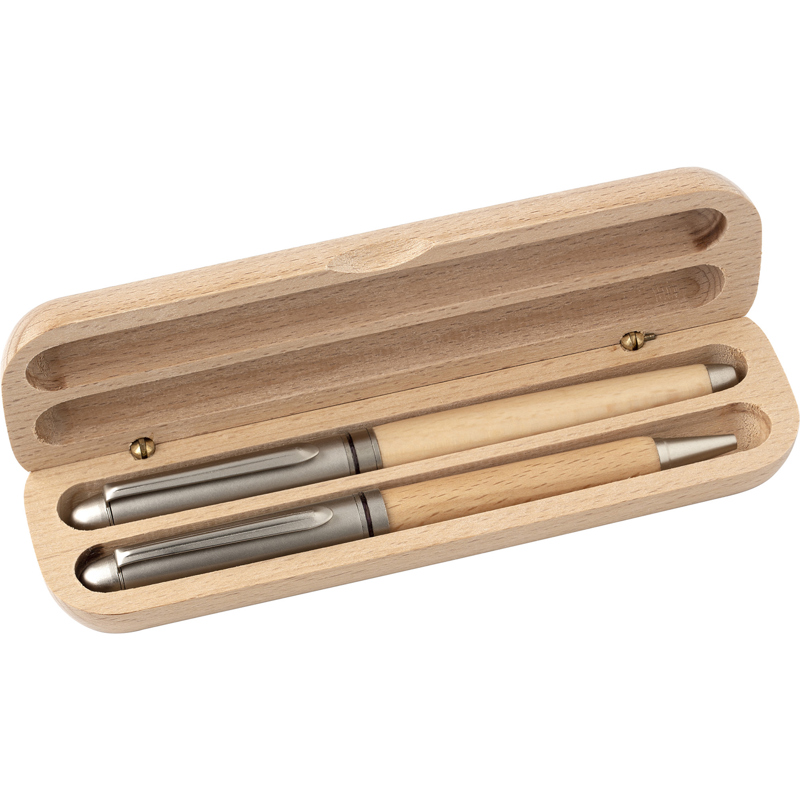 The Oliviero - Beech wood writing set