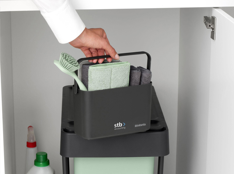 Brabantia Sinkside organiser cleaning set 262981_491 (Dark Grey)