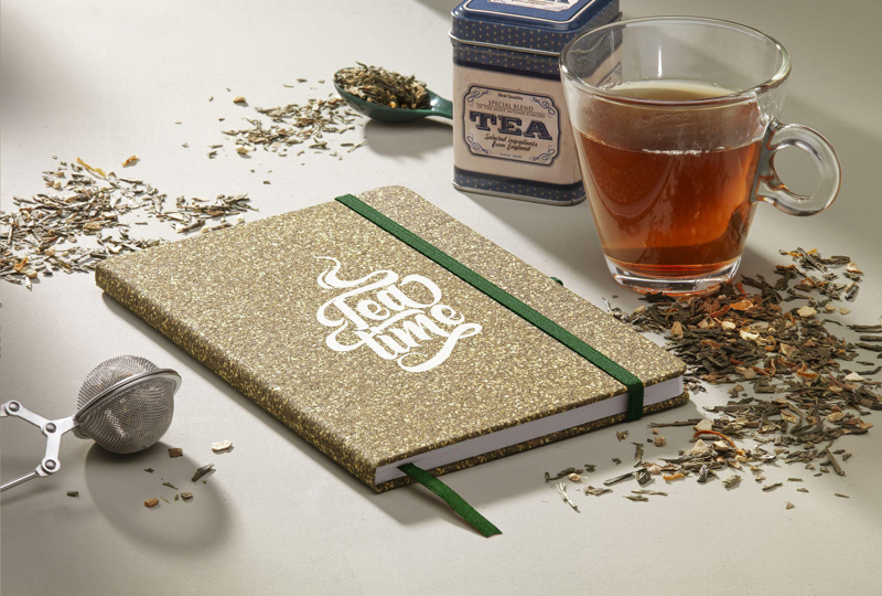 Tea and cork note book (approx A5) 263852_011 (Brown)