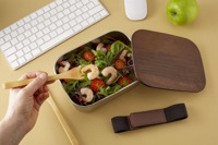 Recycled stainless steel lunch box 261812_945 (Wood)