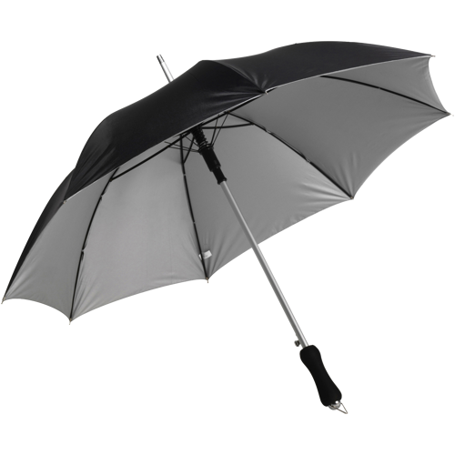 Umbrella with silver underside