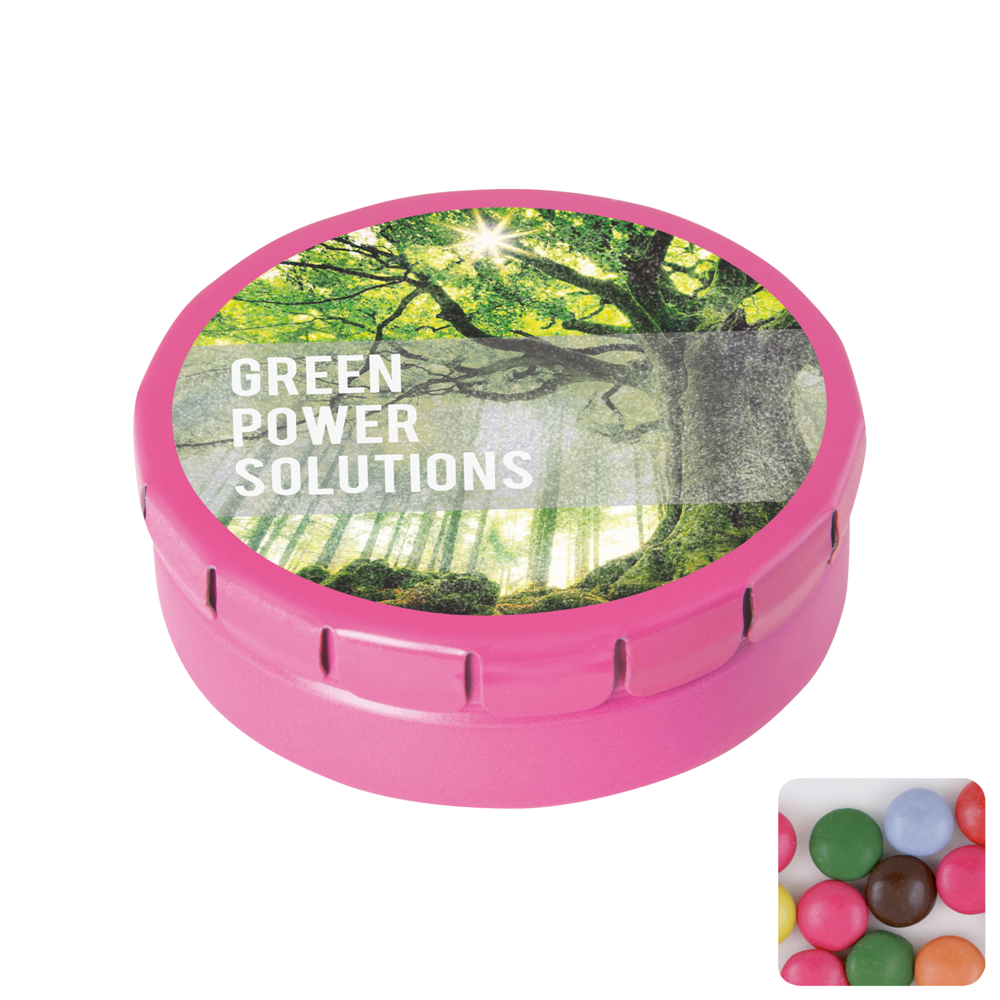 Picture of Round click tin with choco's