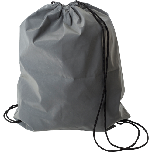 Synthetic fibre (190D) reflective drawstring bag