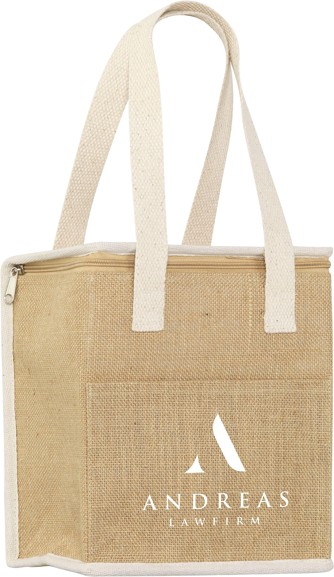 Picture of Jute and cotton cooler bag