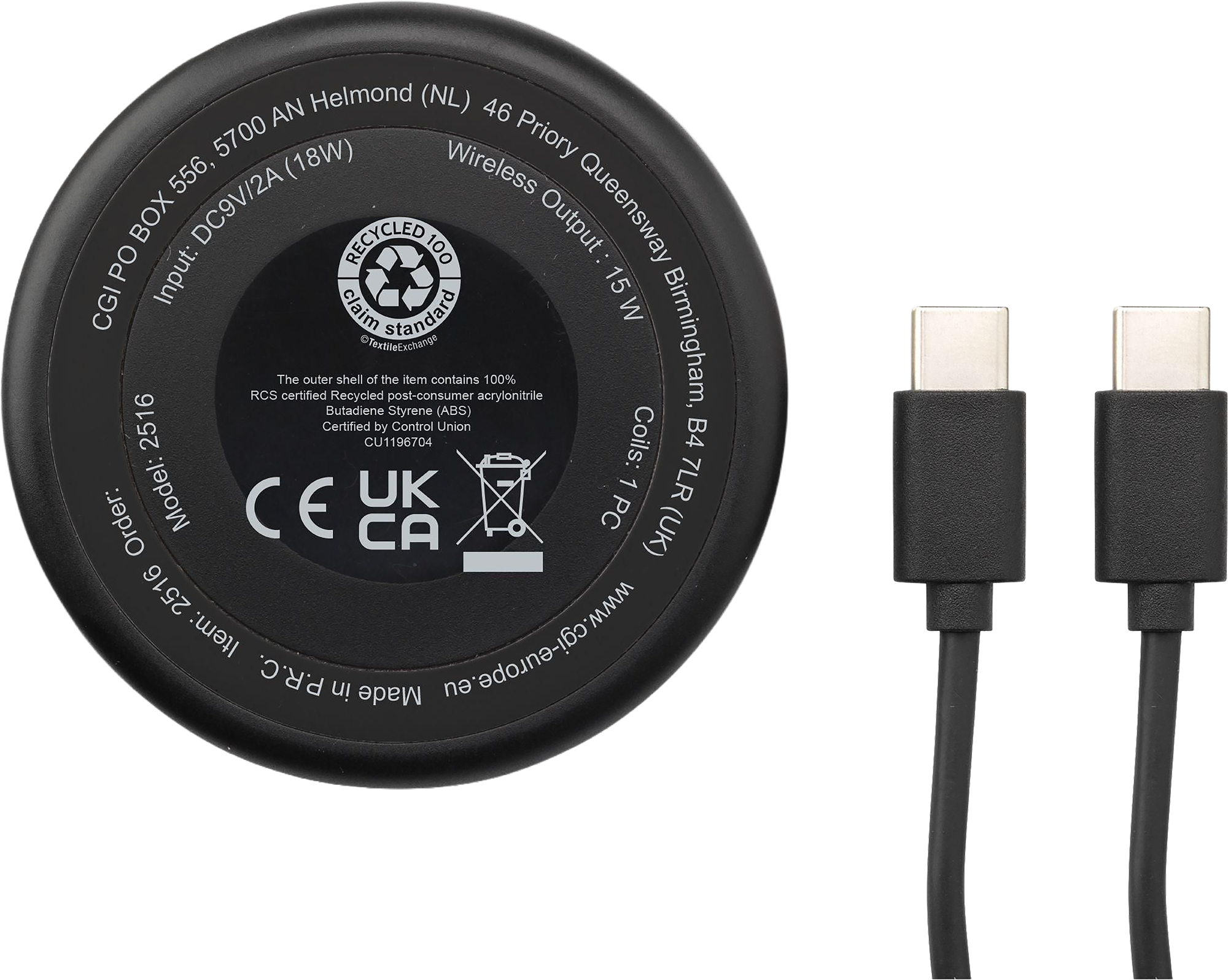 Picture of Recycled 15W magnetic wireless charger