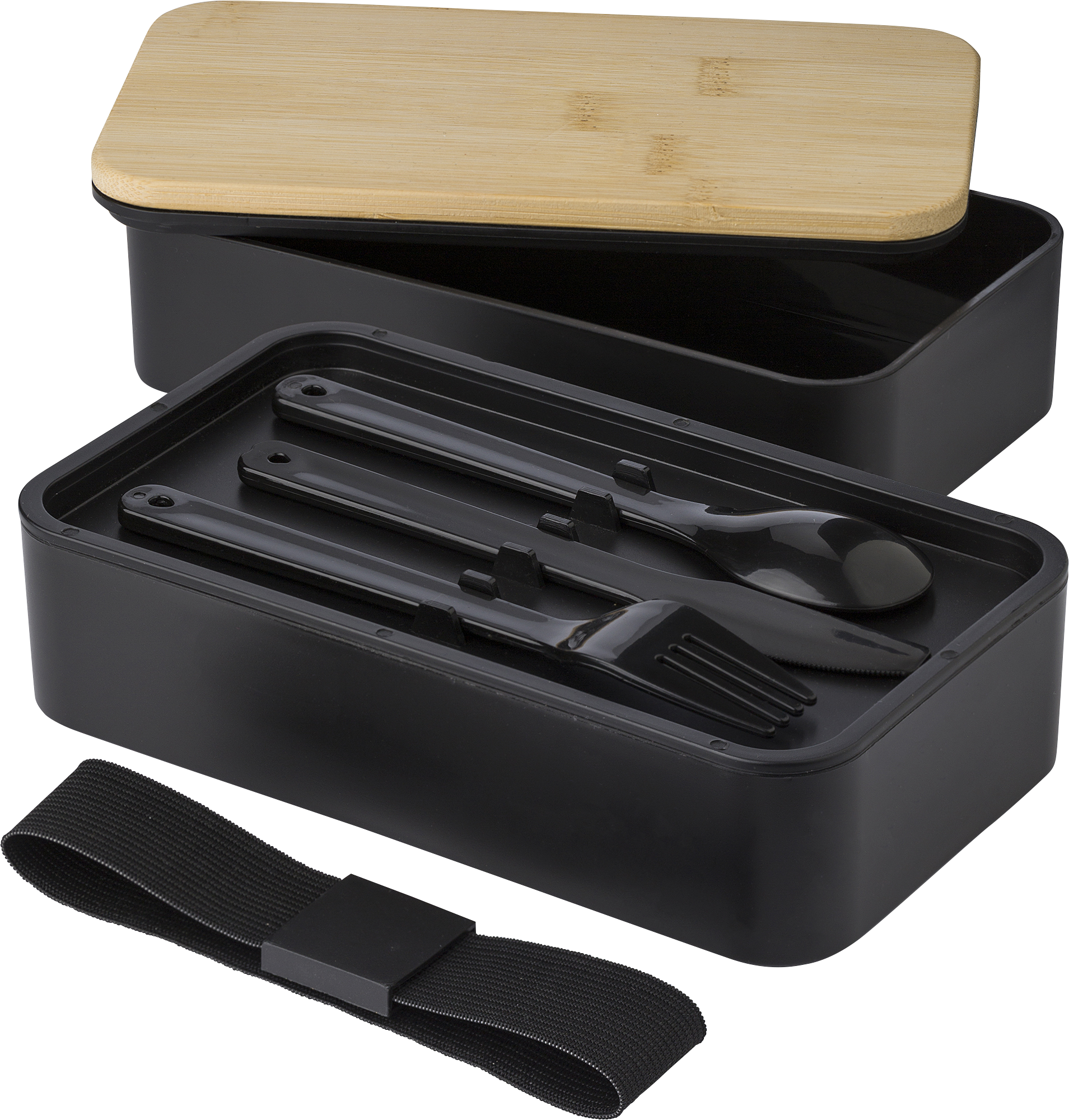 Picture of Double lunch box with bamboo lid