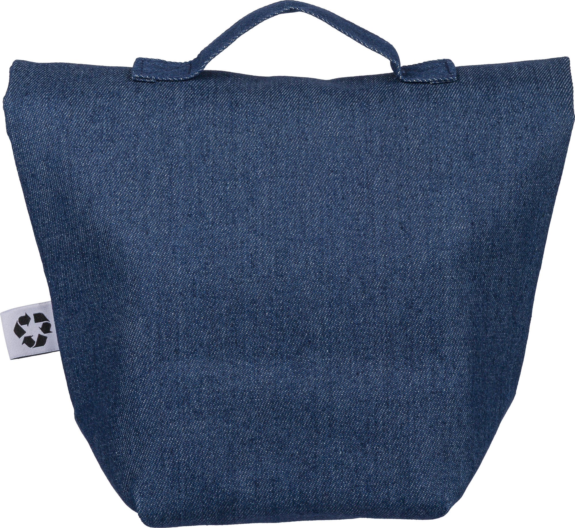 Picture of Recycled denim cooler roll-top bag