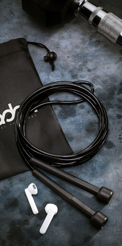 Skipping rope in a pouch 261359_001 (Black)