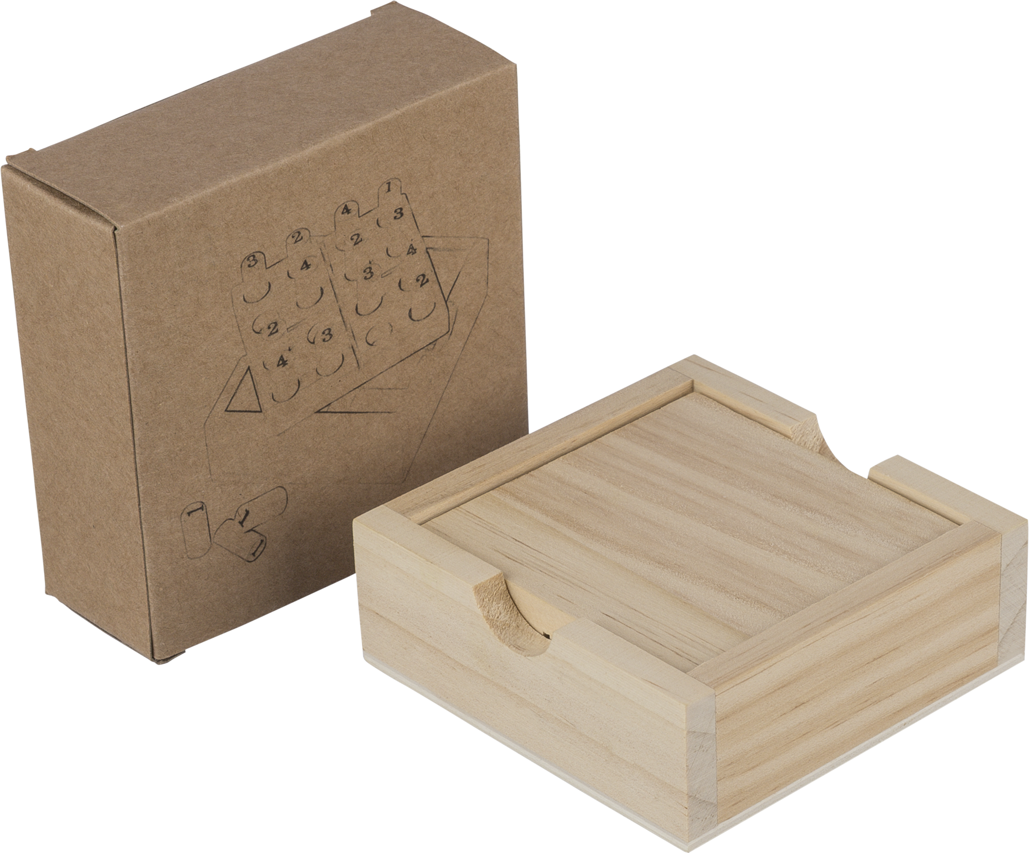 Picture of Mini wooden Sudoku set
