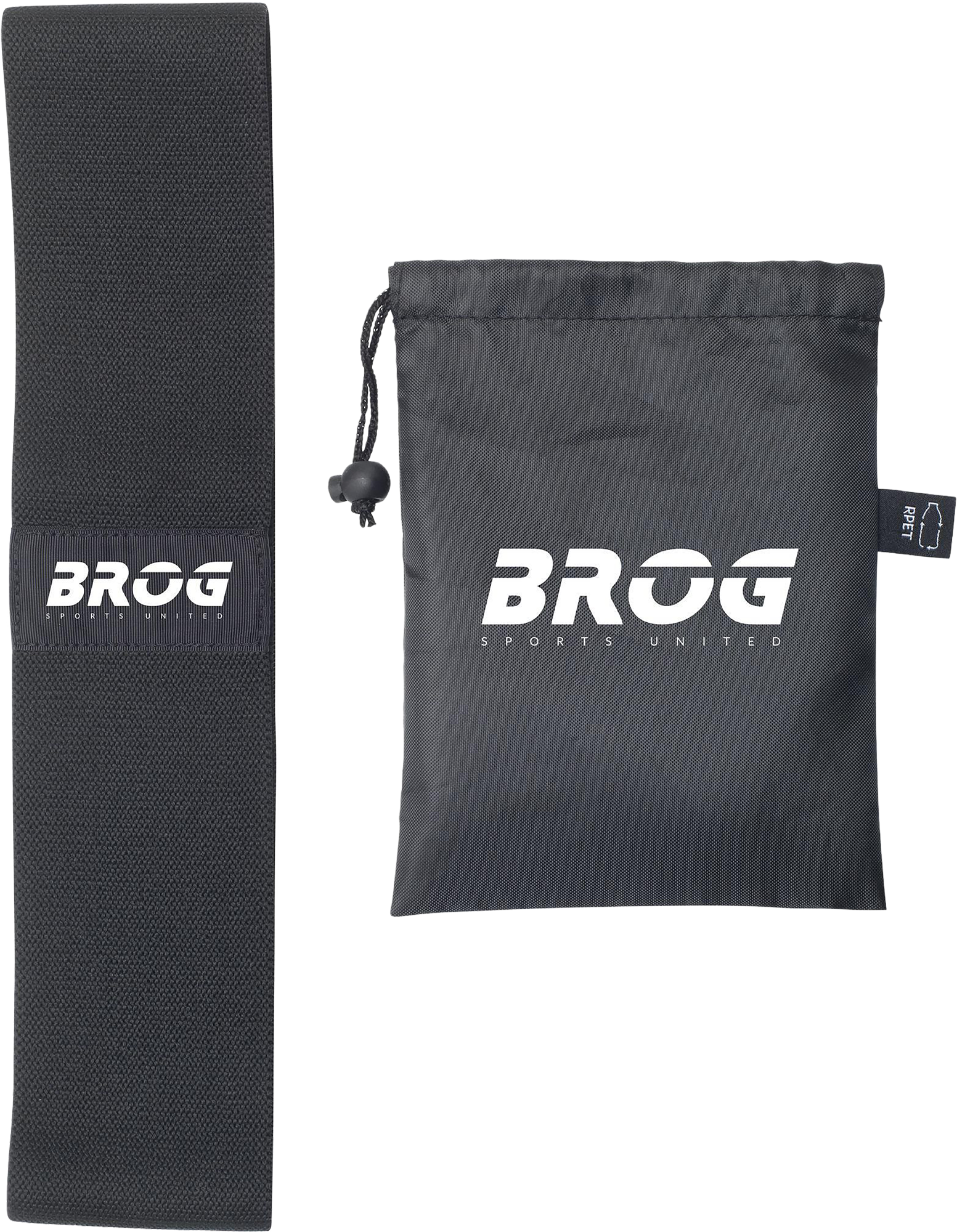 Picture of RPET resistance band in a pouch