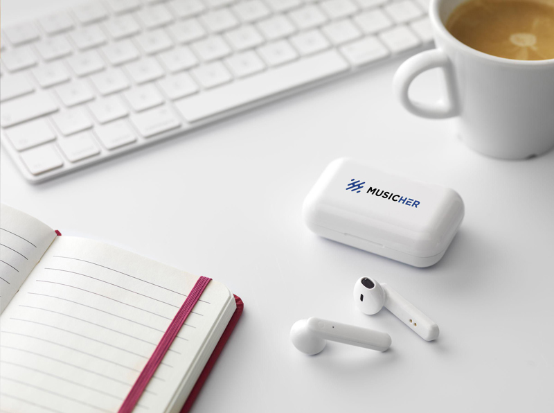 Earbuds in a charging case 263684_002 (White)
