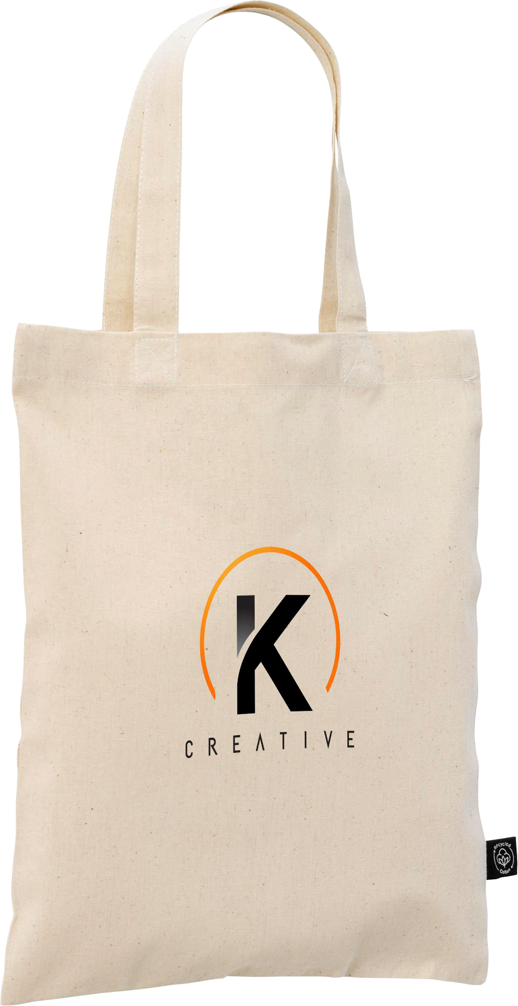 Picture of Small recycled cotton bag (140 gsm/4.12oz)