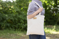 Recycled corduroy shopper (270gsm/7.9oz) 264097_357 (Beige)