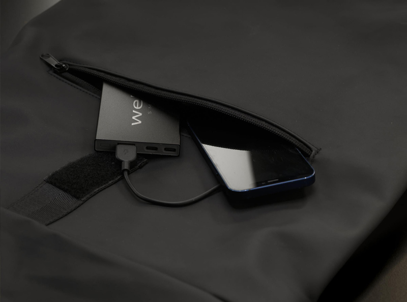 Recycled aluminium power bank (5000mAh) 261447_001 (Black)