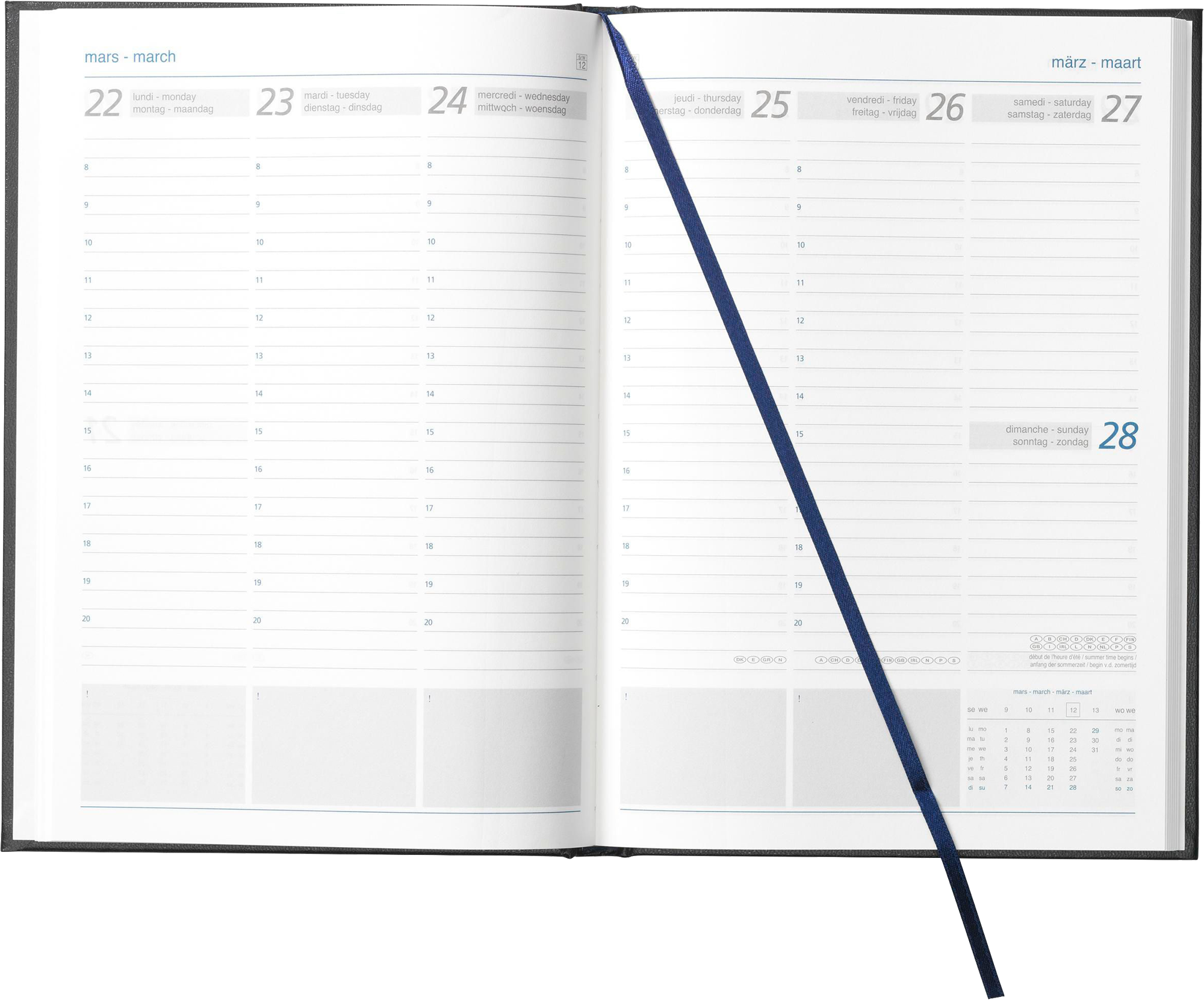 Picture of Diary in 4 languages (approx. A5)