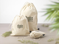 Recycled cotton gift pouch (150gsm/4.42 oz) 262355_311 (Natural)