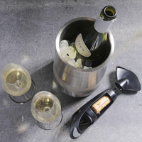 Recycled stainless steel wine cooler 266881_032 (Silver)