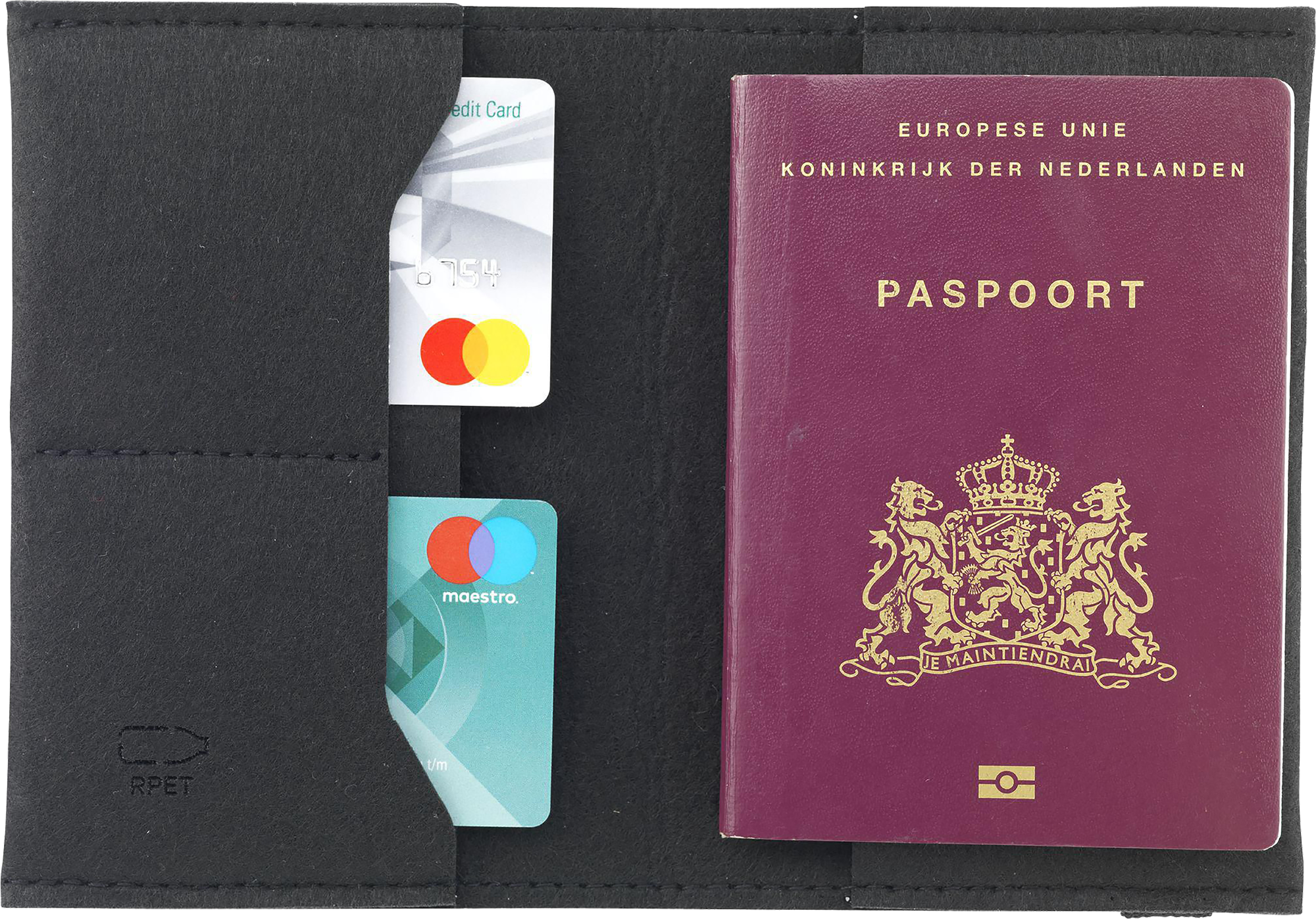 Picture of RPET felt passport holder