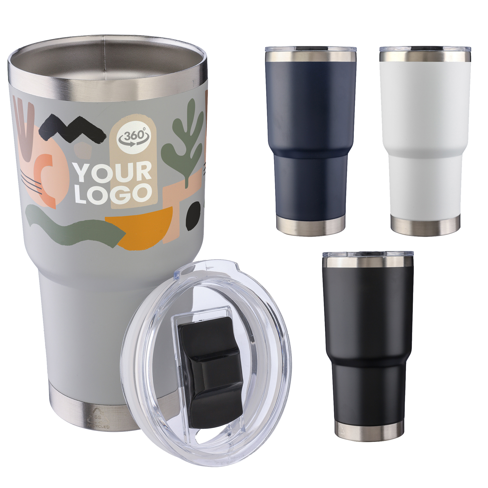 Picture of Stainless steel double walled travel mug (590ml)