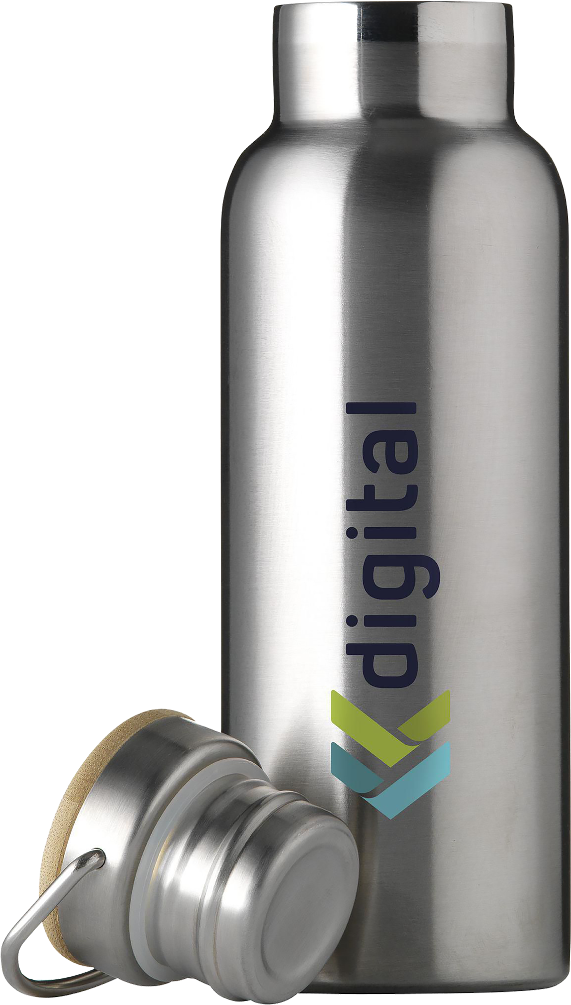 Picture of Recycled stainless steel double walled bottle (500ml)