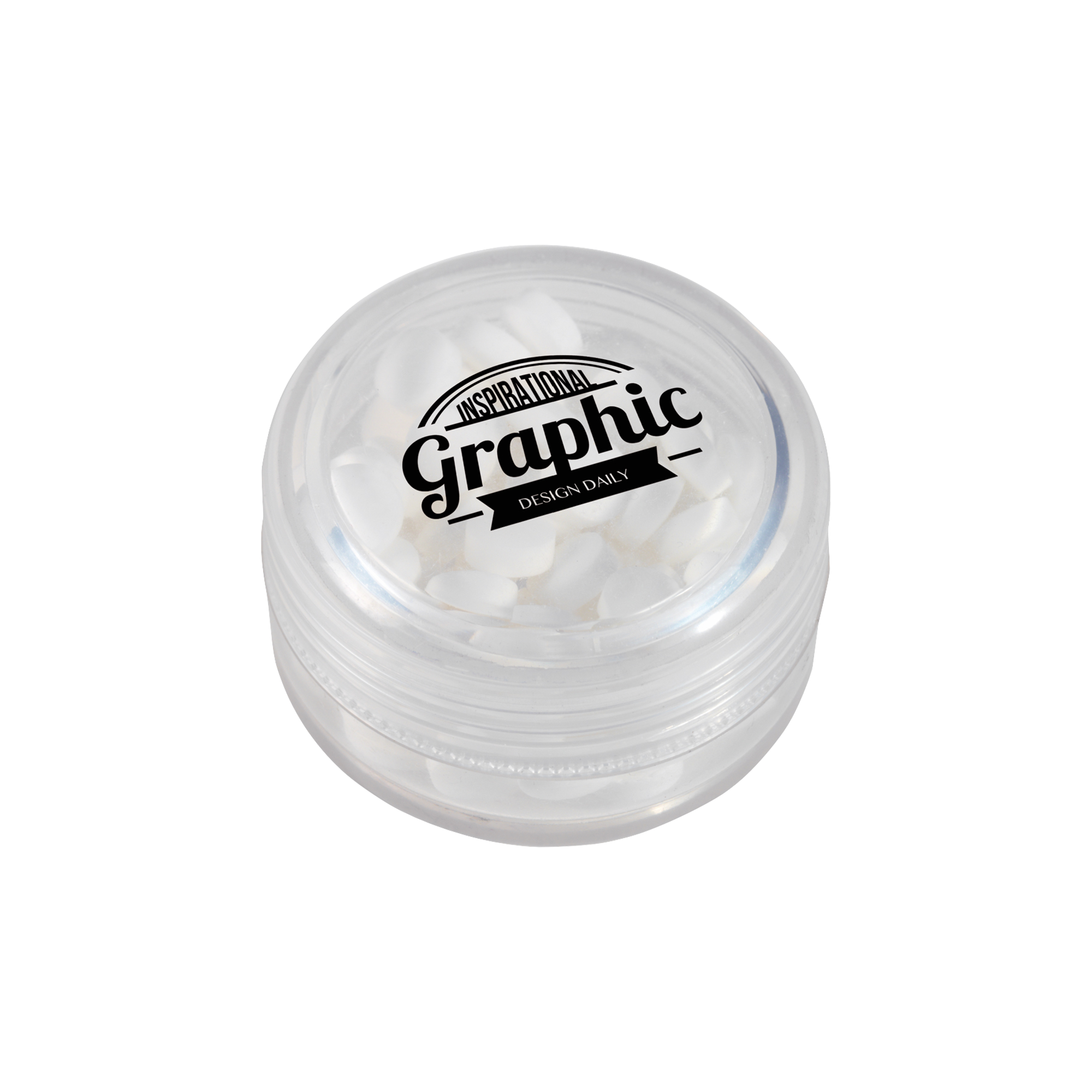 Picture of Round pot with sugar free mints