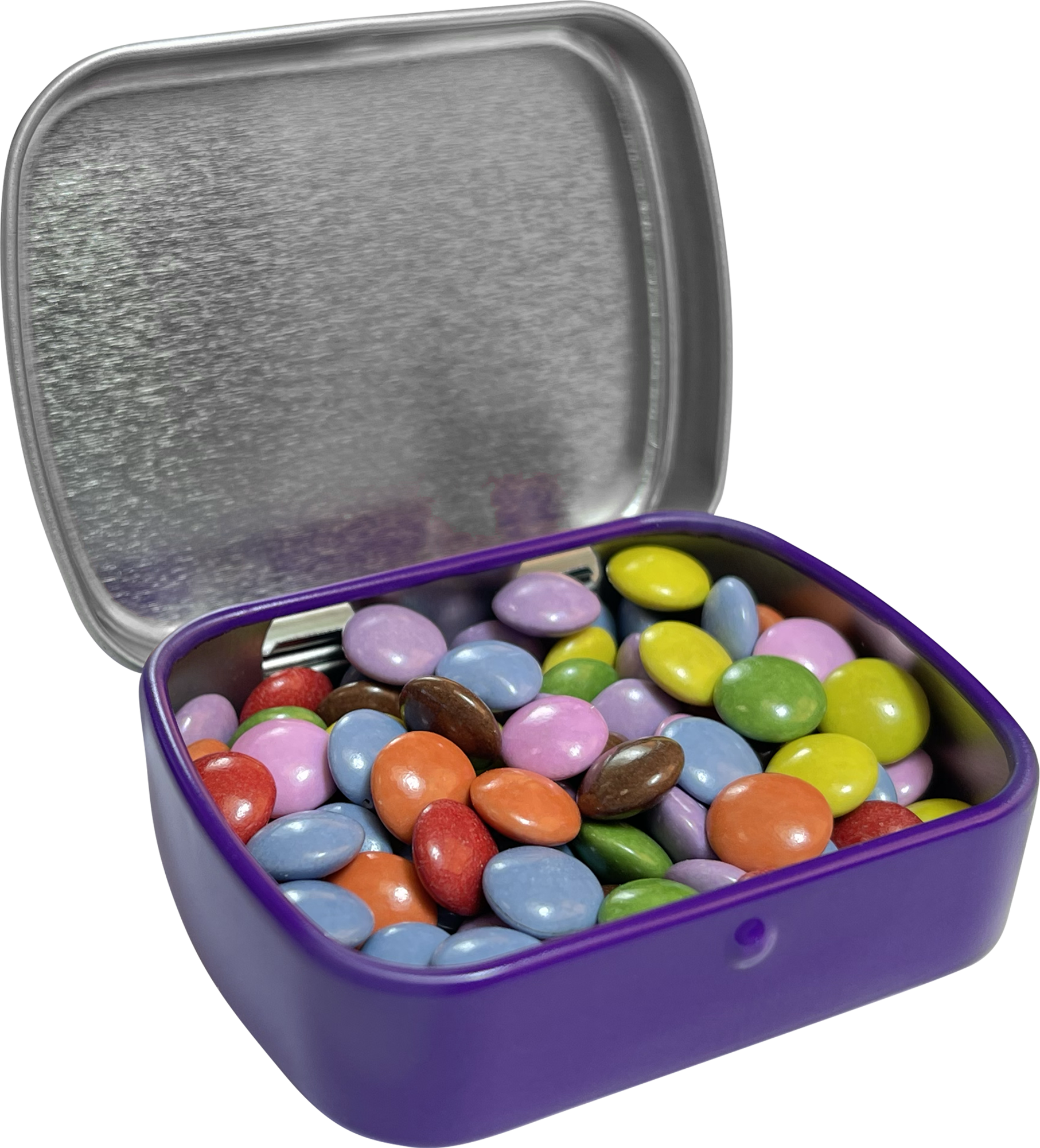 Picture of Flat hinged tin with choco's