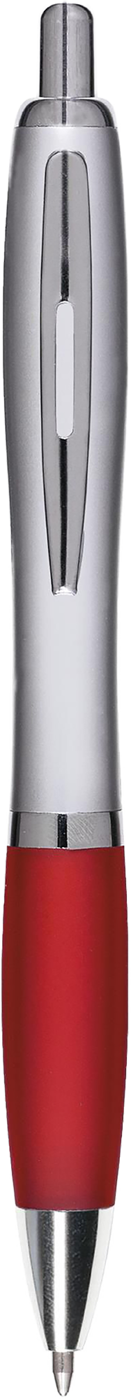 Picture of Silver ballpen with coloured grip