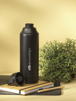 Recycled stainless steel double walled bottle (600ml) 262502_001 (Black)