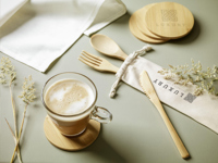 Bamboo cutlery set 261398_823 (Bamboo)
