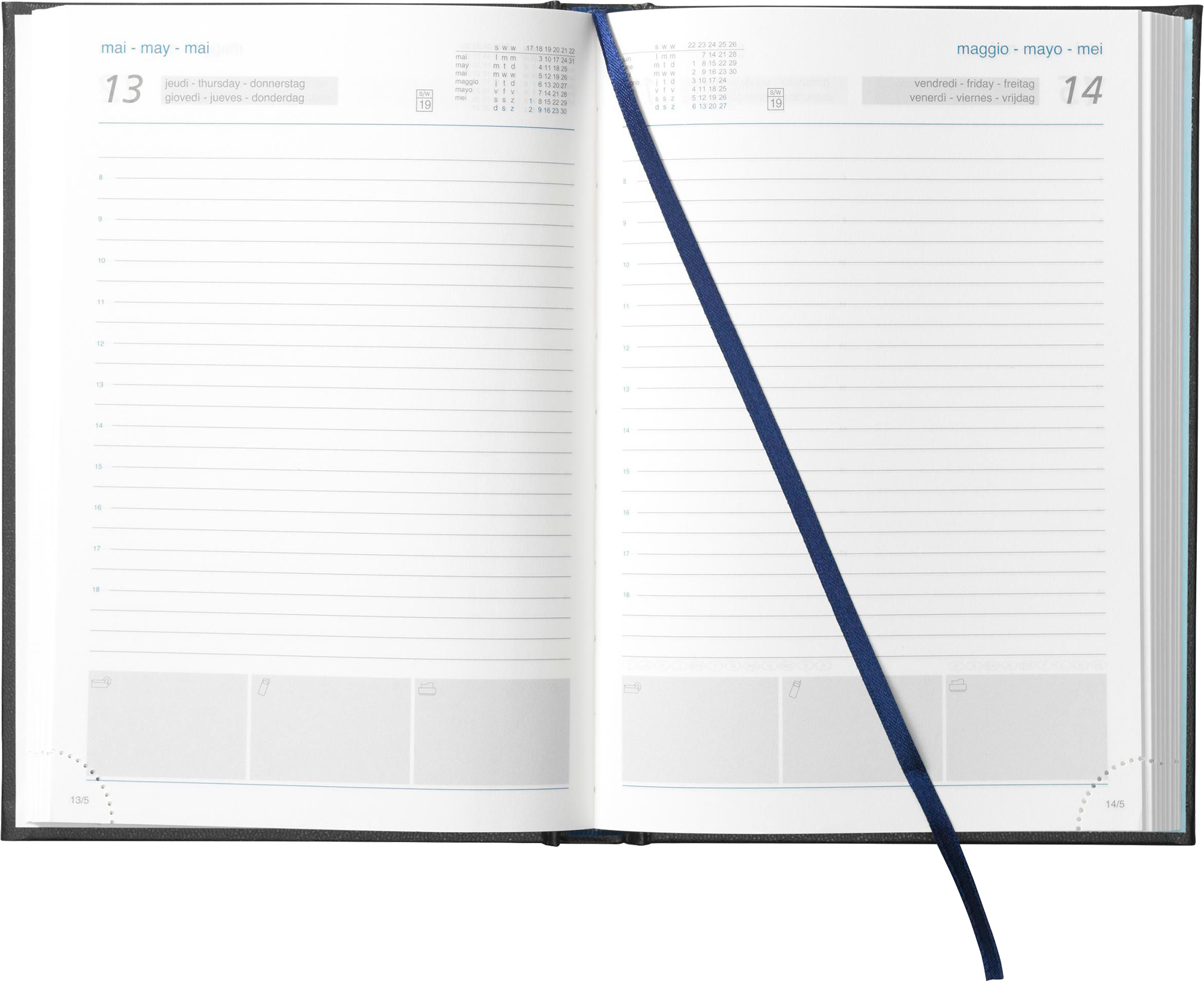 Picture of Eurotop diary in 6 languages (approx A5)