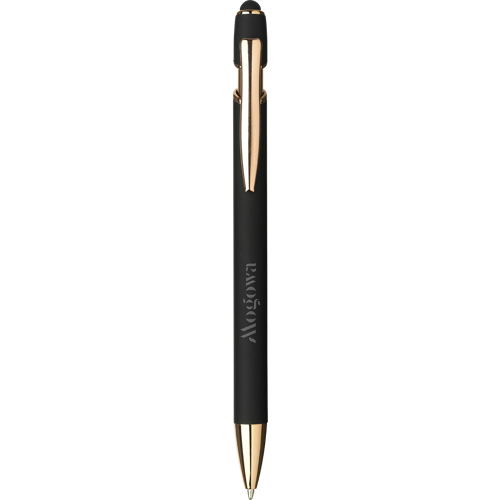 Luca recycled copper soft touch ballpen