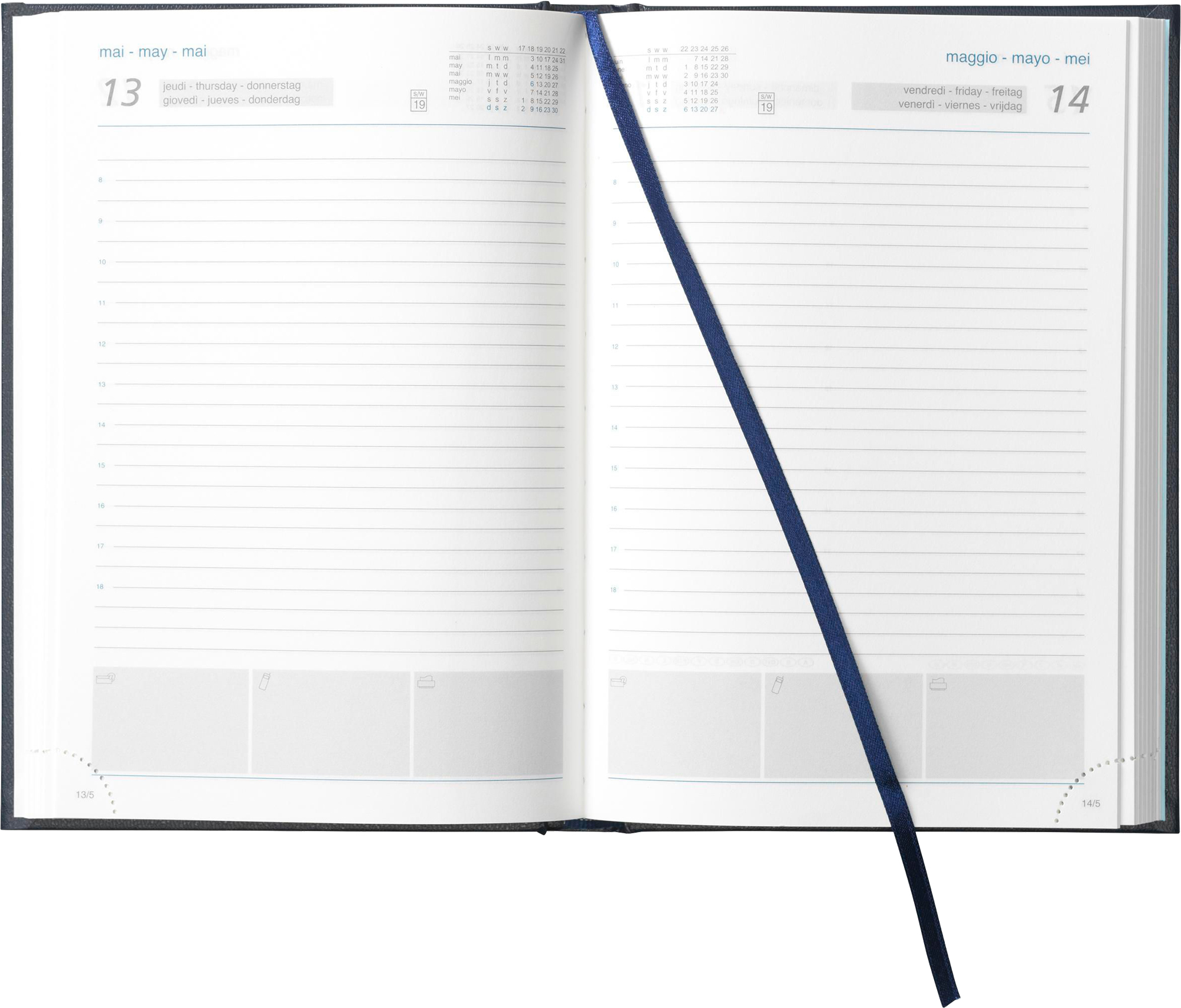 Picture of Eurotop diary in 6 languages (approx A5)