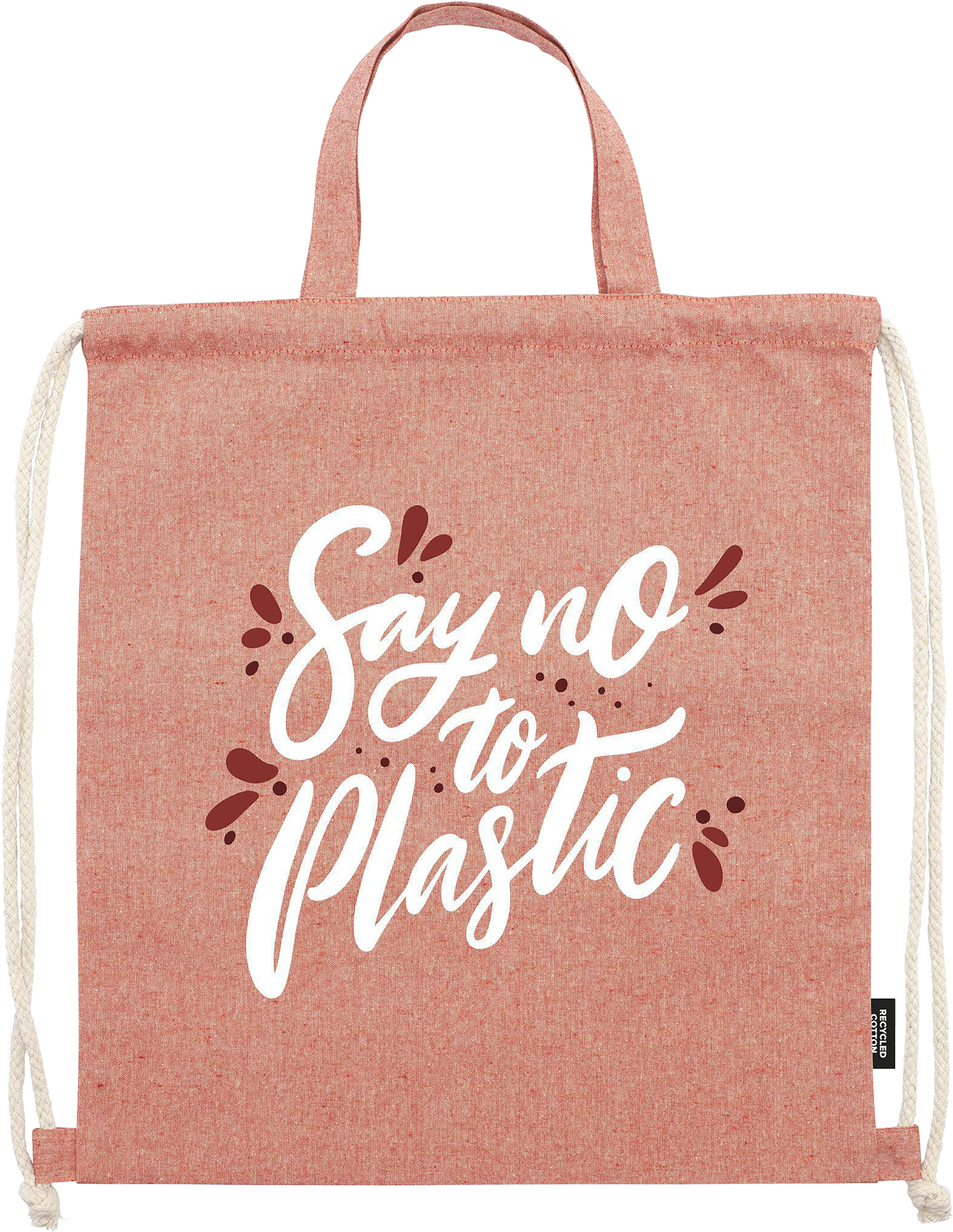 Picture of Recycled cotton drawstring bag (180gsm/5.3oz)