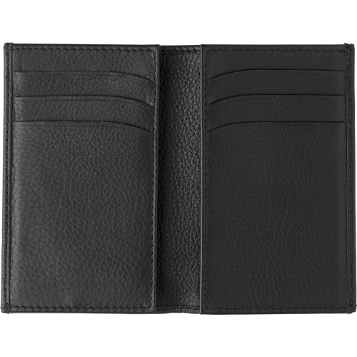 Split leather credit card wallet