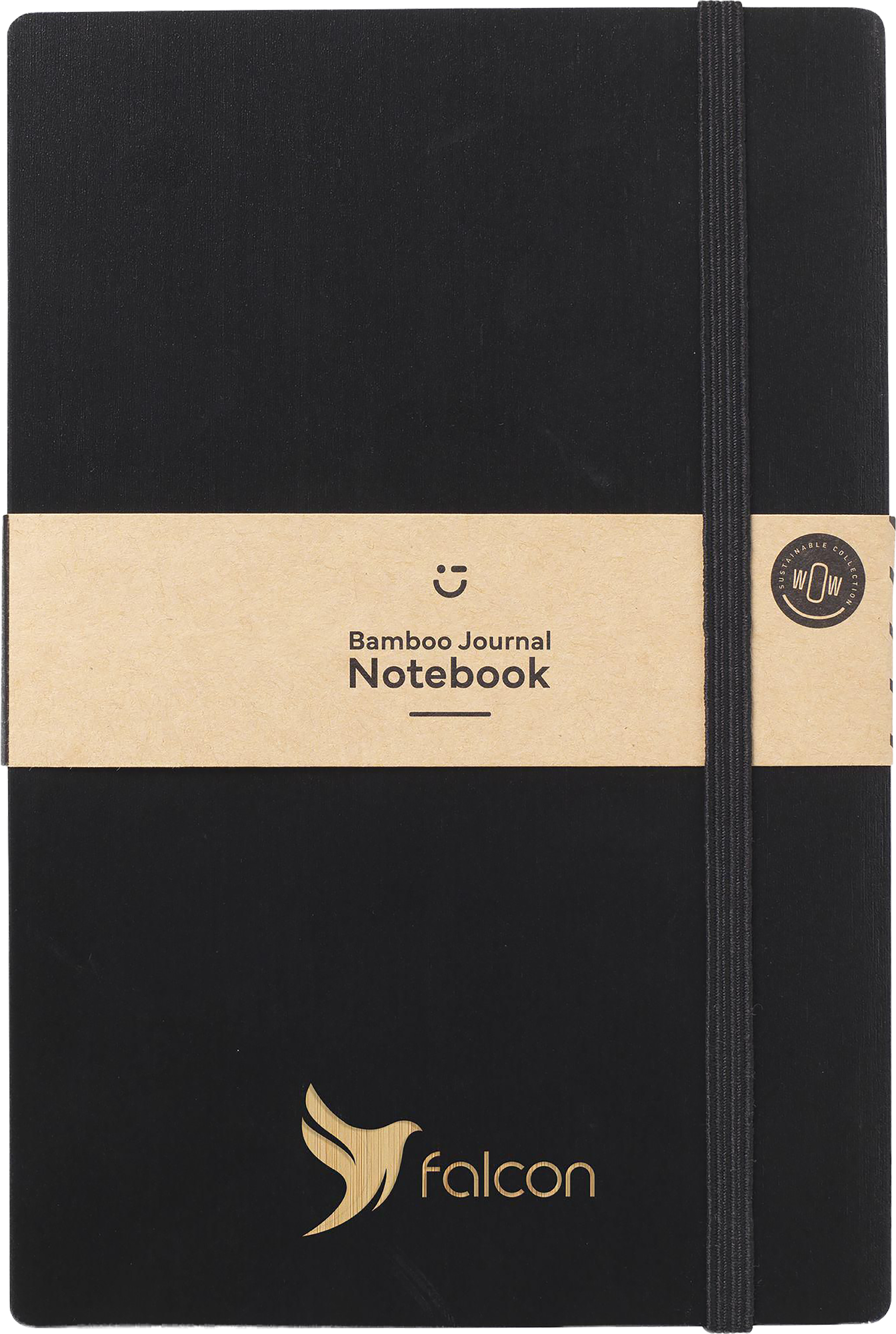 Picture of Bamboo cover notebook with naked spine (approx. A5)