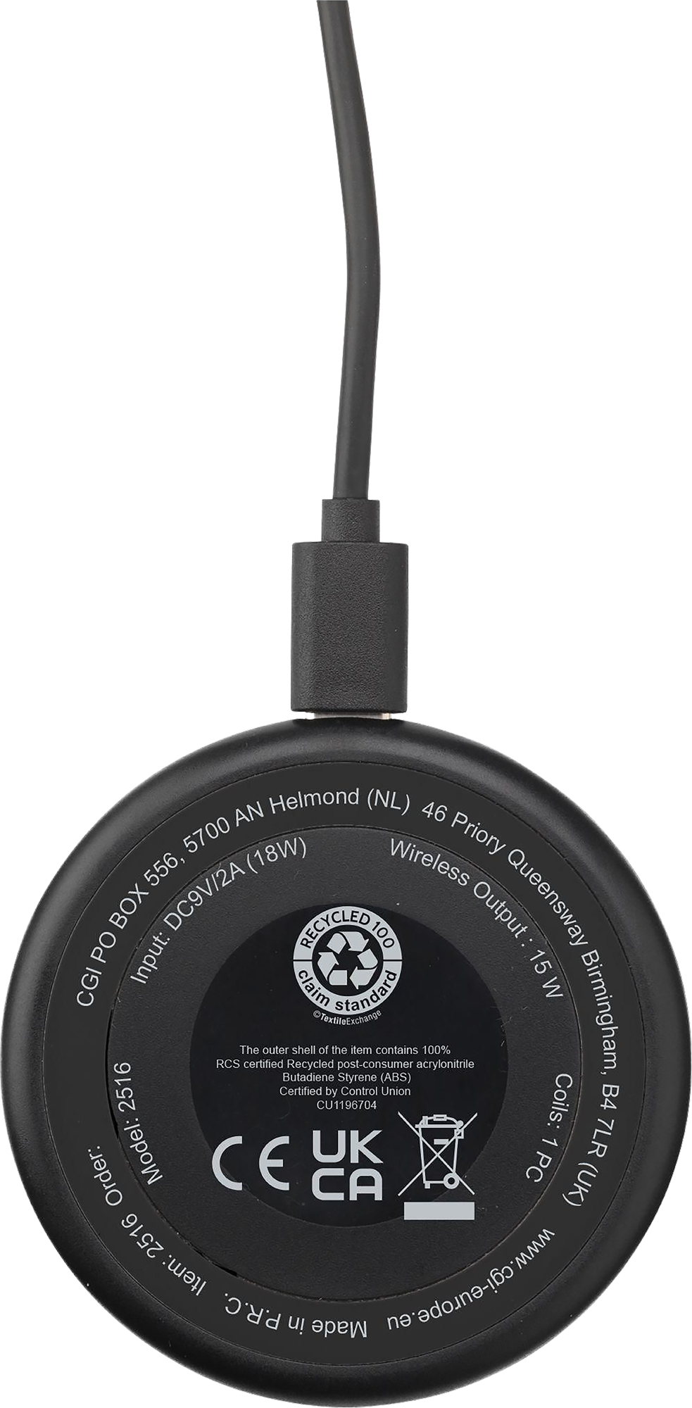 Picture of Recycled 15W magnetic wireless charger
