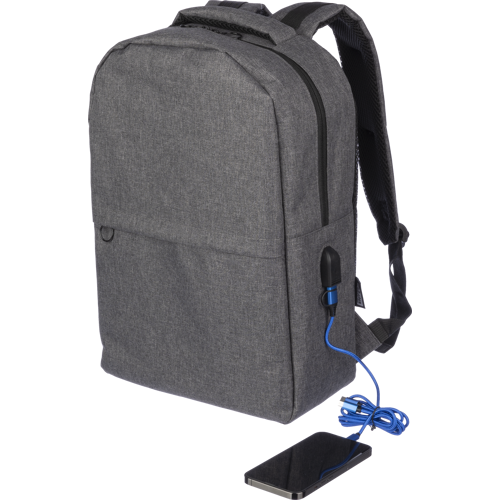 RPET Backpack with USB port