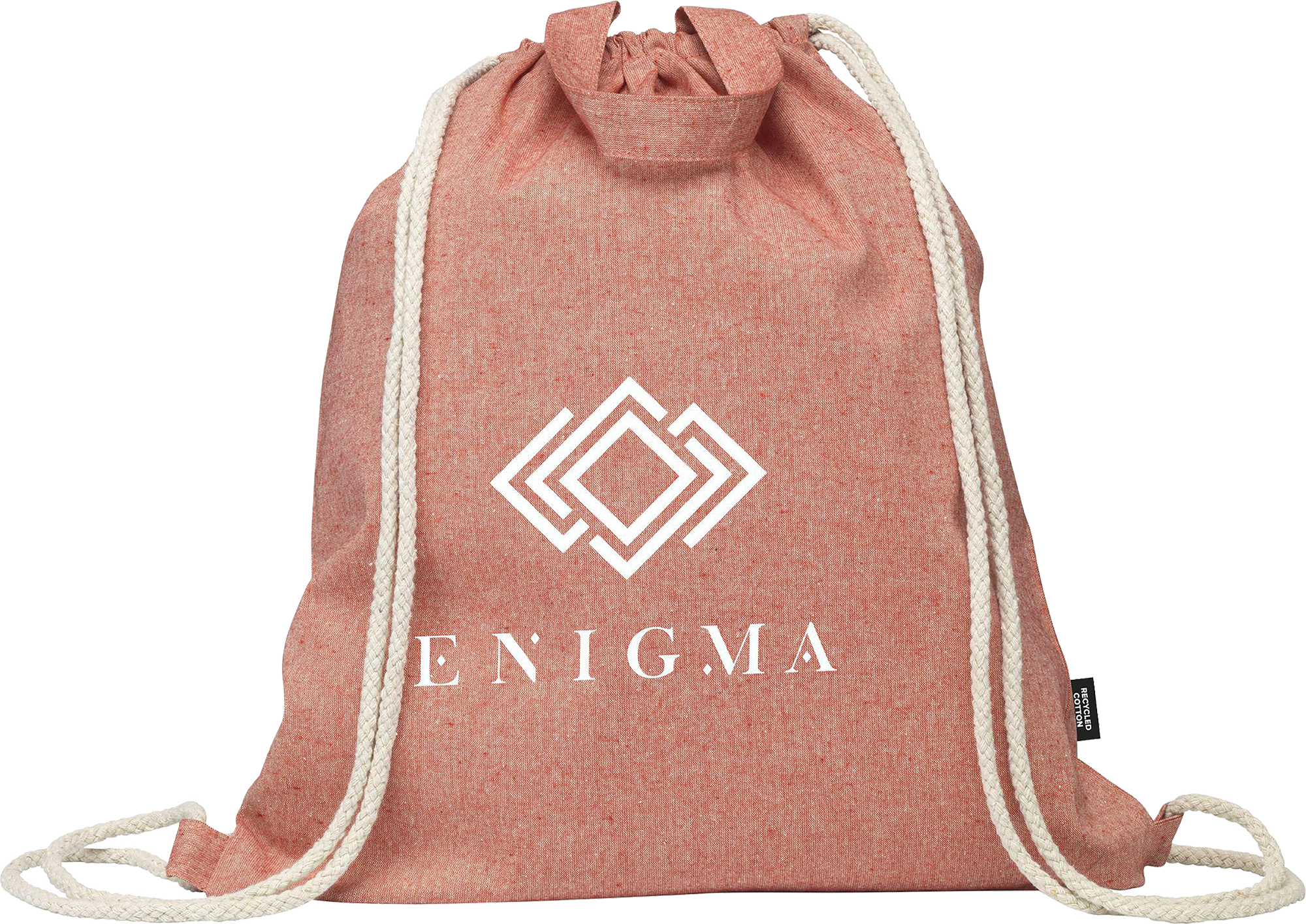 Picture of Recycled cotton drawstring bag (180gsm/5.3oz)