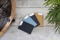 Made recycled leather card holder 269136_001 (Black)